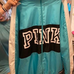pink windbreaker